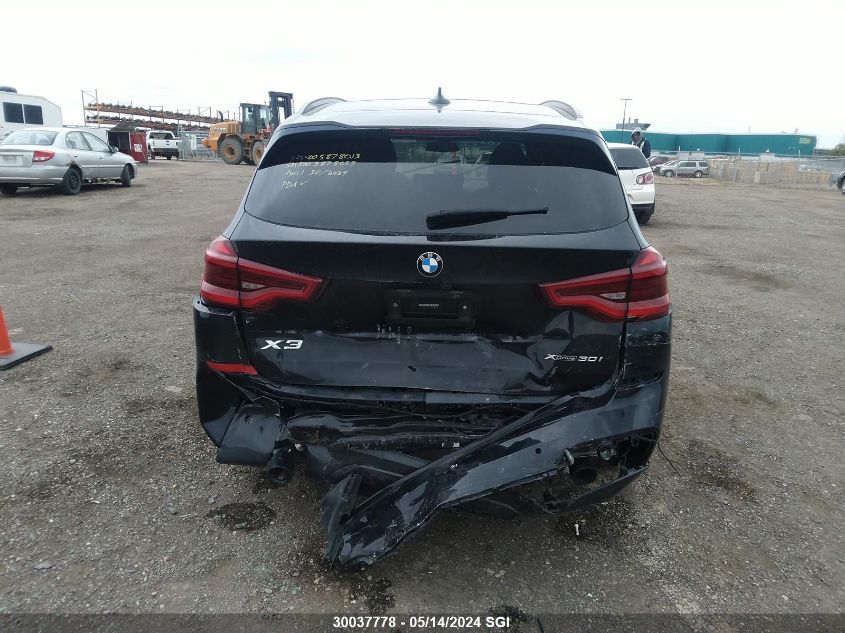 2021 BMW X3 xDrive30I VIN: 5UXTY5C01M9G28280 Lot: 30037778