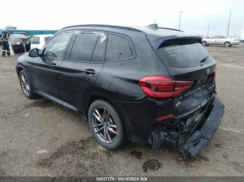 2021 BMW X3 xDrive30I VIN: 5UXTY5C01M9G28280 Lot: 30037778