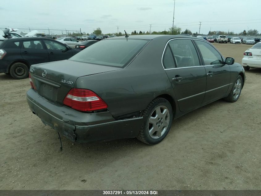 2004 Lexus Ls 430 VIN: JTHBN36FX40148975 Lot: 30037291