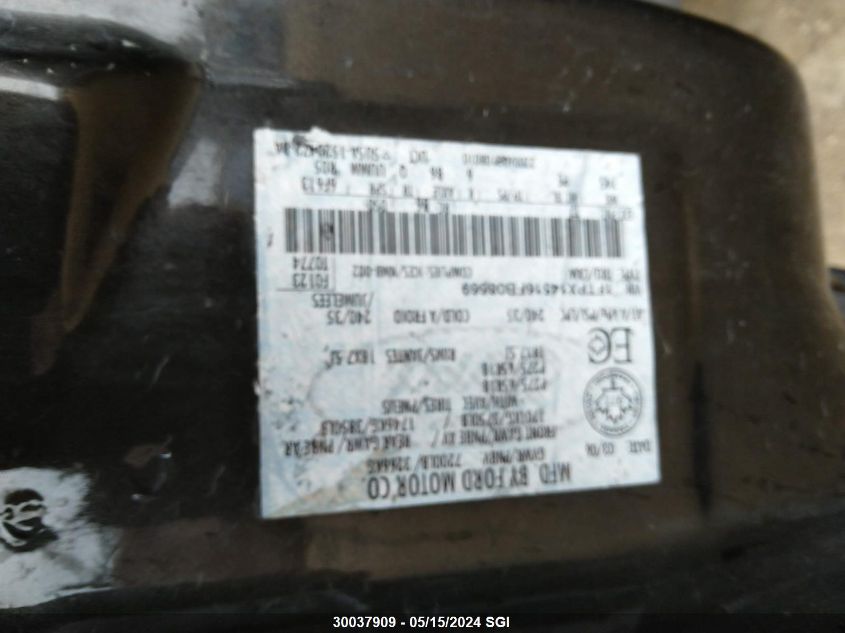 2006 Ford F150 VIN: 1FTPX14516FB08669 Lot: 30037909