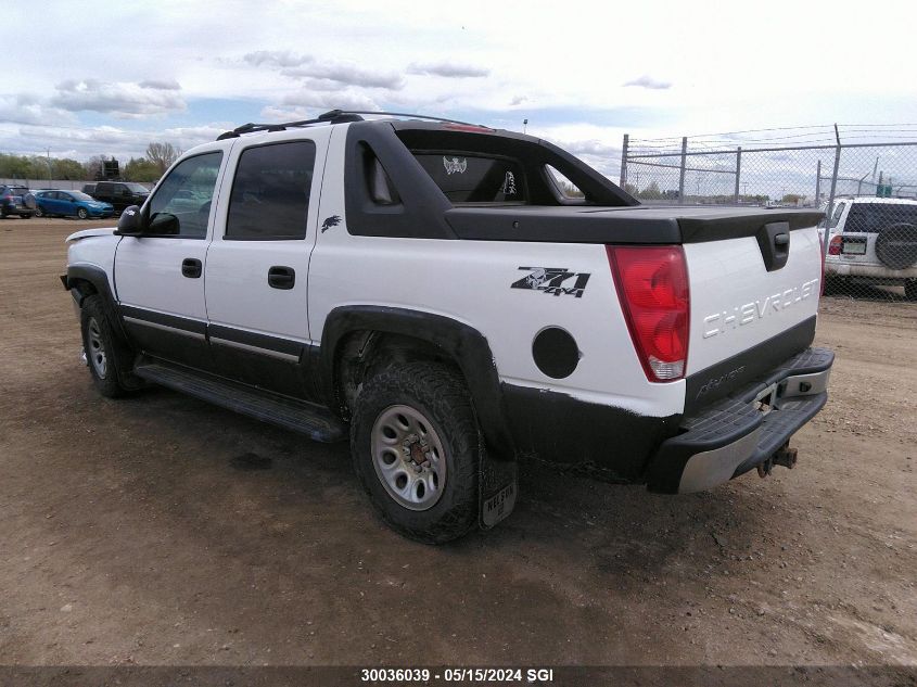 2005 Chevrolet Avalanche K1500 VIN: 3GNEK12T55G238837 Lot: 30036039