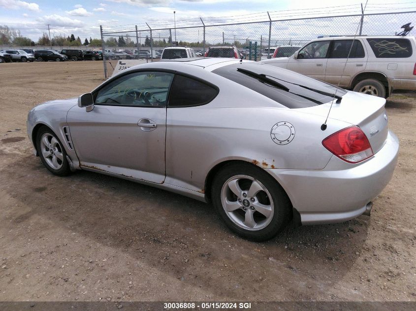 2005 Hyundai Tiburon Se VIN: KMHHN65D45U160073 Lot: 30036808