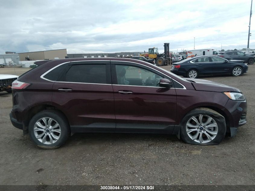 2022 Ford Edge Titanium VIN: 2FMPK4K96NBA15096 Lot: 30038044