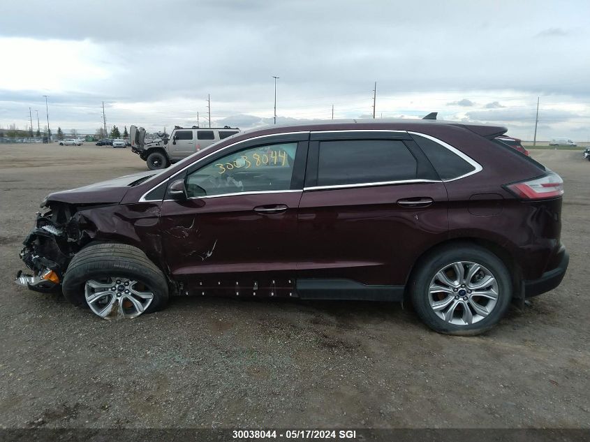 2022 Ford Edge Titanium VIN: 2FMPK4K96NBA15096 Lot: 30038044