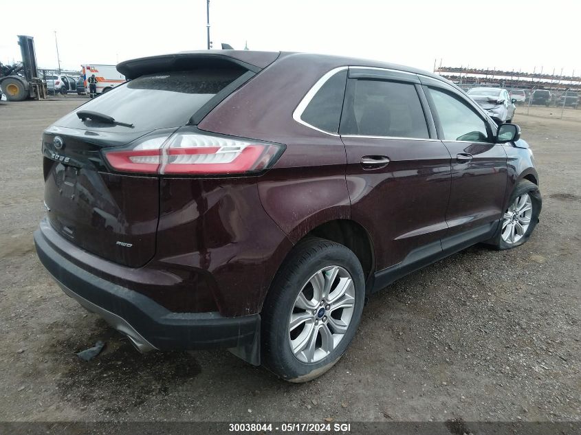 2022 Ford Edge Titanium VIN: 2FMPK4K96NBA15096 Lot: 30038044