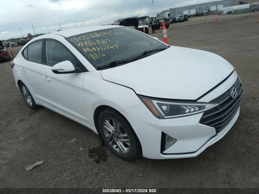 2019 Hyundai Elantra Sel/Value/Limited VIN: KMHD84LF1KU816823 Lot: 30038045