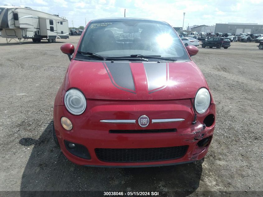 2012 Fiat 500 Sport VIN: 3C3CFFBR8CT128881 Lot: 30038046