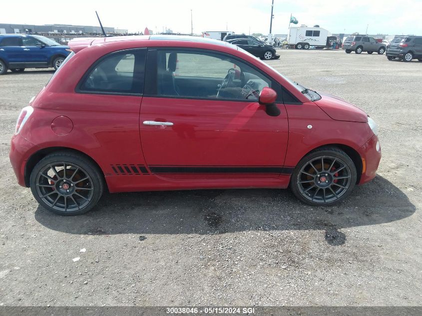 2012 Fiat 500 Sport VIN: 3C3CFFBR8CT128881 Lot: 30038046