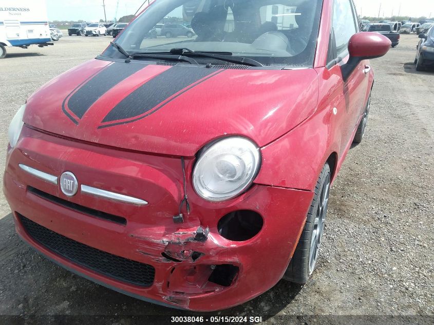 2012 Fiat 500 Sport VIN: 3C3CFFBR8CT128881 Lot: 30038046