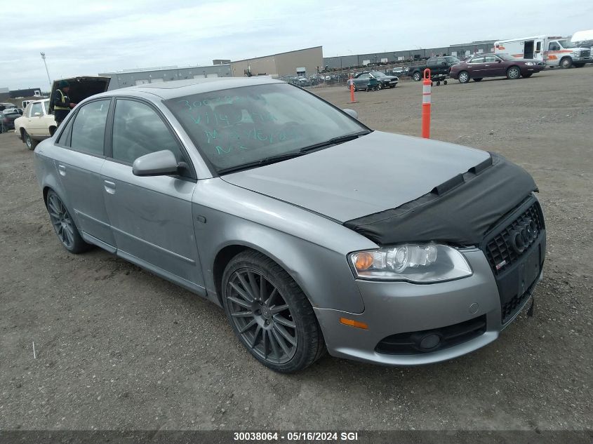 2008 Audi A4 S-Line 3.2 Quattro VIN: WAUEH78E38A143292 Lot: 30038064