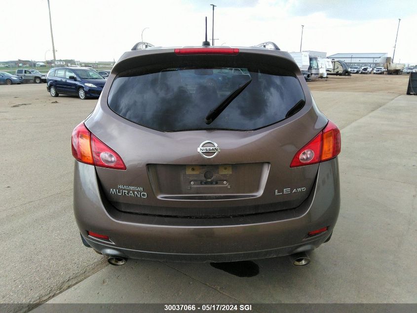 2009 Nissan Murano S/Sl/Le VIN: JN8AZ18W89W146511 Lot: 30037066