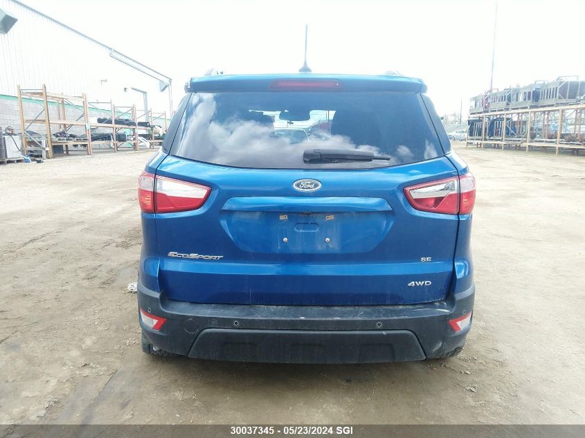 2018 Ford Ecosport Se VIN: MAJ6P1UL4JC194277 Lot: 30037345
