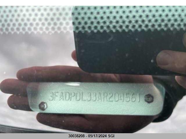 2010 Ford Fusion Hybrid VIN: 3FADP0L33AR204561 Lot: 30038208