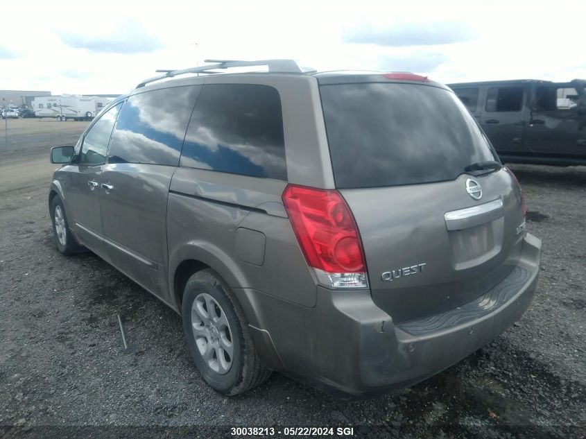 2008 Nissan Quest S/Se/Sl VIN: 5N1BV28U08N103457 Lot: 30038213