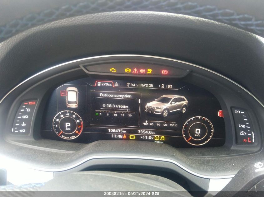 2017 Audi Q7 Technik S-Line VIN: WA1WAAF75HD047914 Lot: 30038215