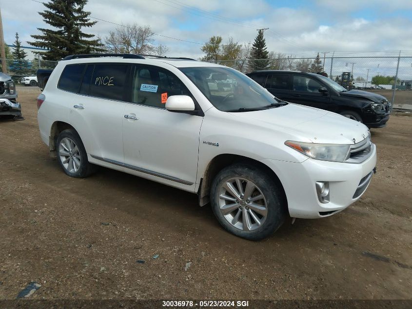 2012 Toyota Highlander Hybrid VIN: JTEBC3EH8C2004401 Lot: 30036978