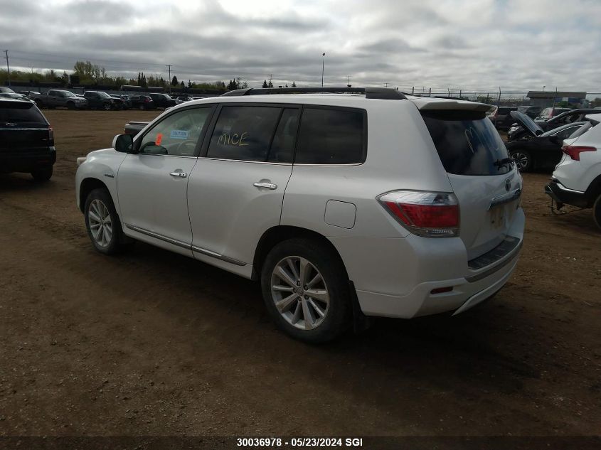 2012 Toyota Highlander Hybrid VIN: JTEBC3EH8C2004401 Lot: 30036978