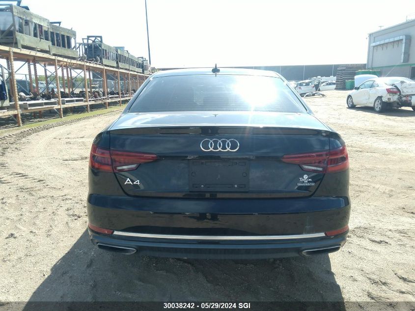 2019 Audi A4 Progressiv VIN: WAUBNAF44KA028064 Lot: 30038242