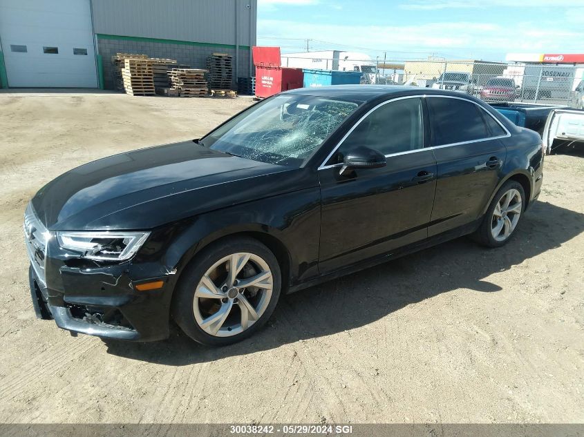 2019 Audi A4 Progressiv VIN: WAUBNAF44KA028064 Lot: 30038242