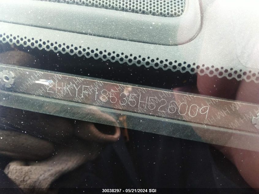 2005 Honda Pilot Exl VIN: 2HKYF18535H526009 Lot: 30038297