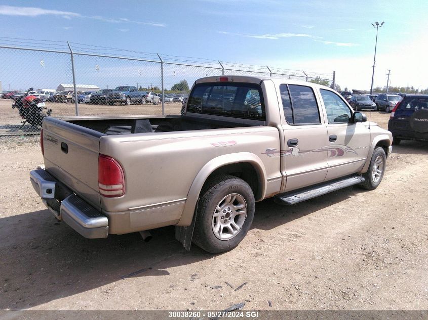 2002 Dodge Dakota Quad Slt VIN: 1B7HL48X92S676828 Lot: 30038260