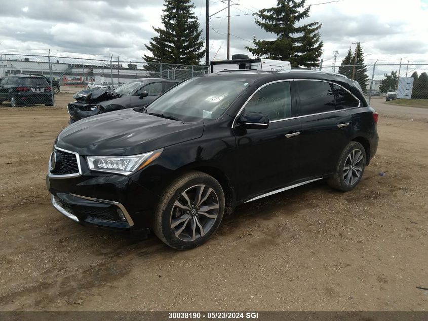 2019 Acura Mdx Advance VIN: 5J8YD4H8XKL804754 Lot: 30038190