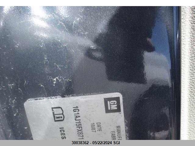 2008 Chevrolet Cobalt Ls VIN: 1G1AJ15FX87143313 Lot: 30038362