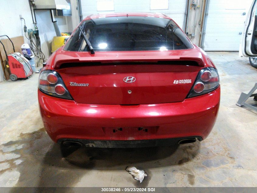 2008 Hyundai Tiburon Gs VIN: KMHHM65D28U276623 Lot: 30038246