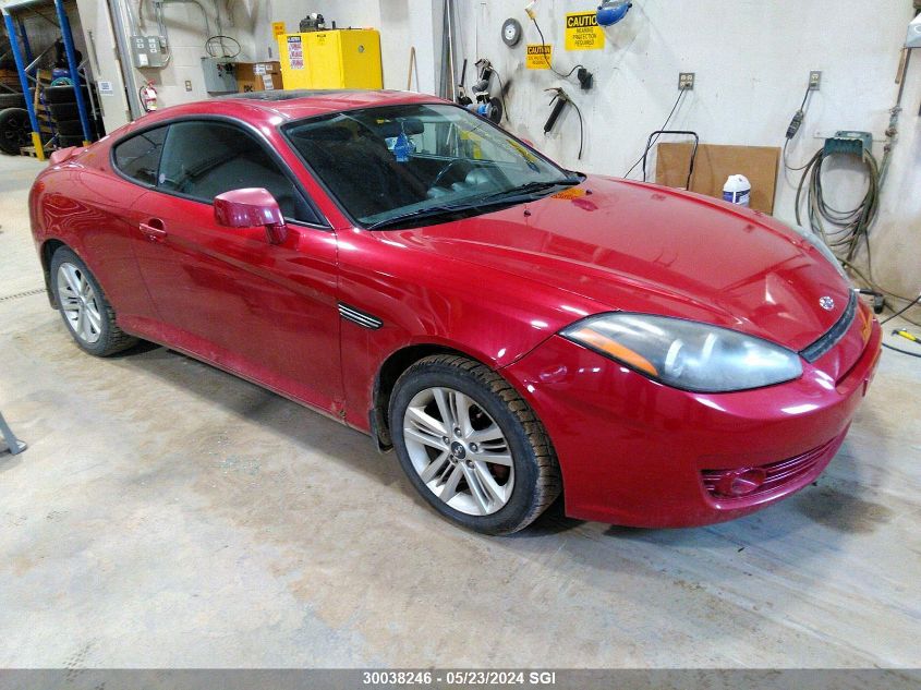 2008 Hyundai Tiburon Gs VIN: KMHHM65D28U276623 Lot: 30038246