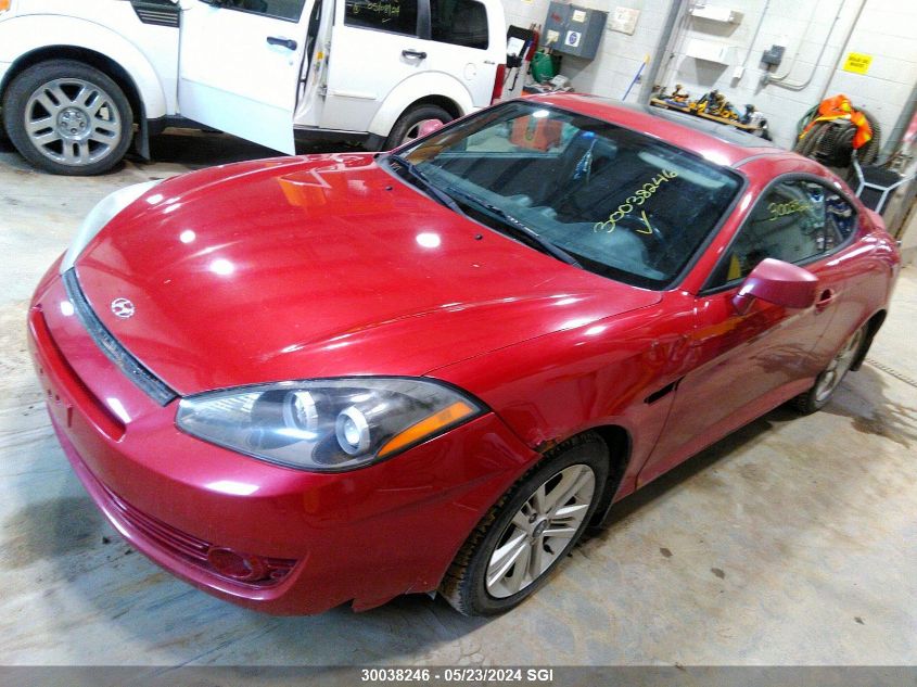 2008 Hyundai Tiburon Gs VIN: KMHHM65D28U276623 Lot: 30038246