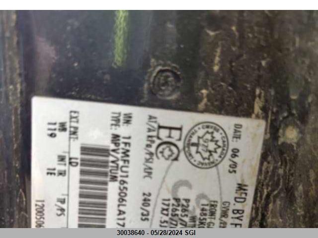 2006 Ford Expedition Xlt VIN: 1FMFU16506LA17570 Lot: 30038640