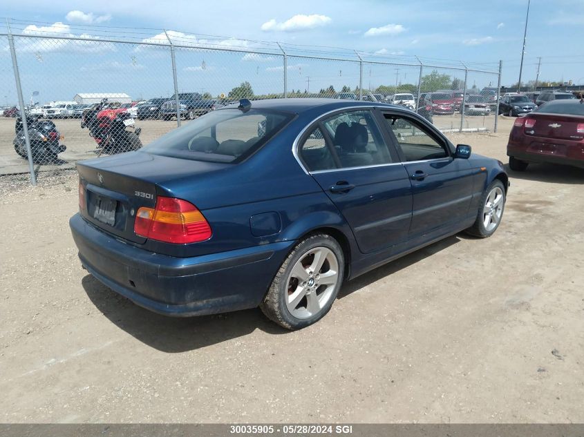 2004 BMW 330 I VIN: WBAEV53444KM33590 Lot: 30035905