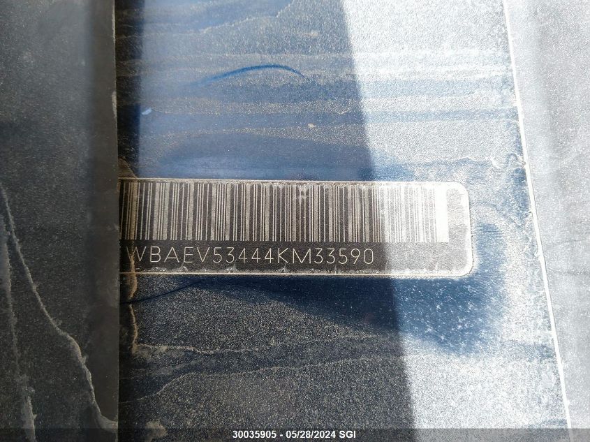 2004 BMW 330 I VIN: WBAEV53444KM33590 Lot: 30035905