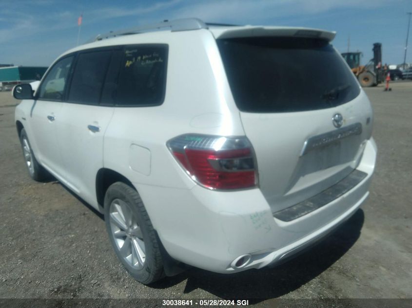 2010 Toyota Highlander Hybrid Limited VIN: JTEJW3EH4A2037962 Lot: 30038641