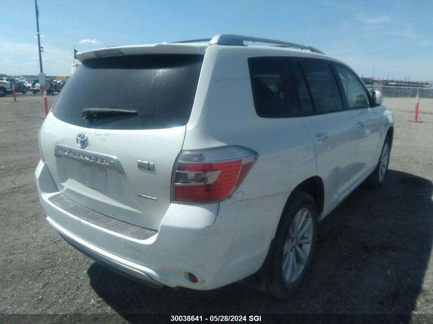 2010 Toyota Highlander Hybrid Limited VIN: JTEJW3EH4A2037962 Lot: 30038641