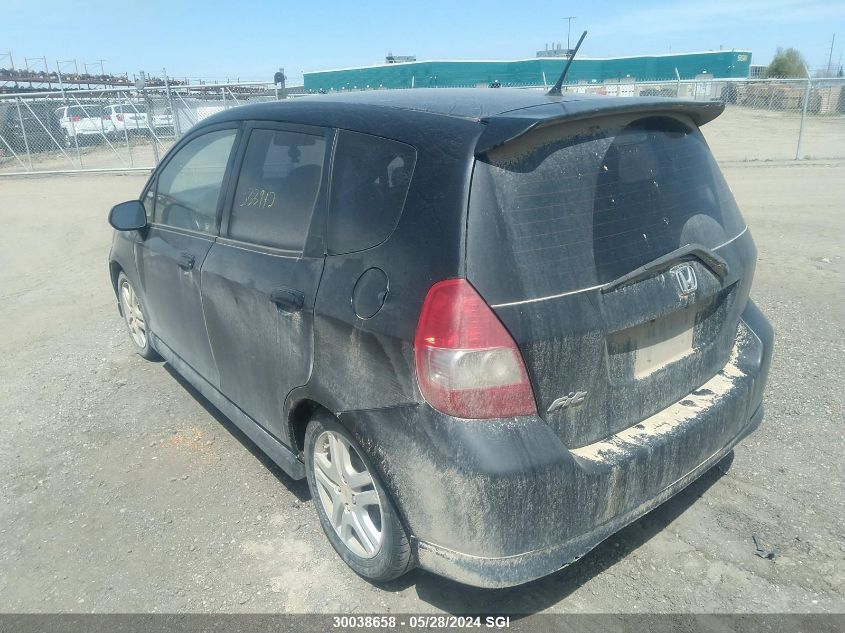 2008 Honda Fit Sport VIN: JHMGD37618S805910 Lot: 30038658