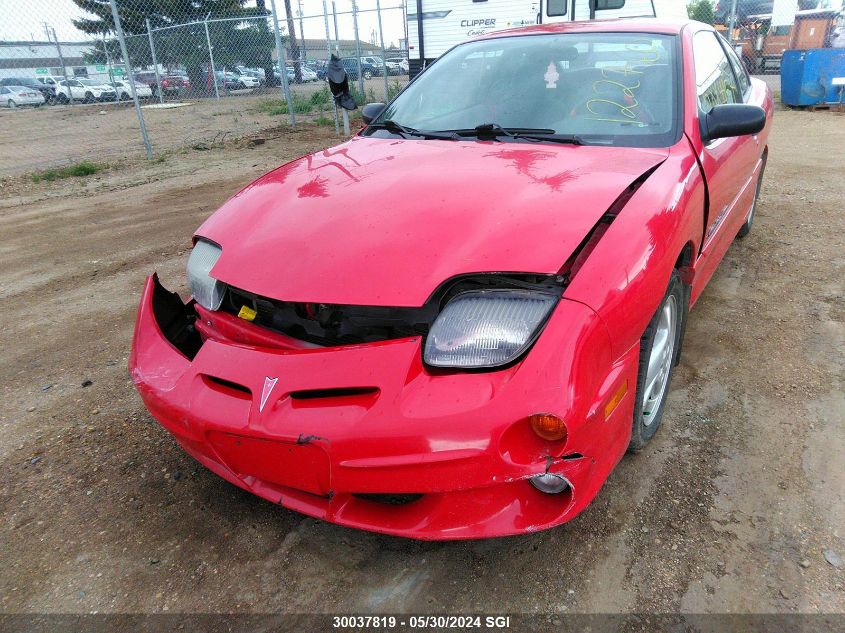 2000 Pontiac Sunfire Gt VIN: 3G2JD12T9YS122760 Lot: 30037819