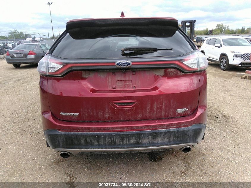 2015 Ford Edge Sel VIN: 2FMTK4J80FBB51166 Lot: 30037734