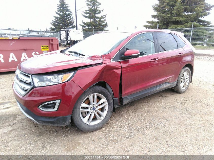 2015 Ford Edge Sel VIN: 2FMTK4J80FBB51166 Lot: 30037734