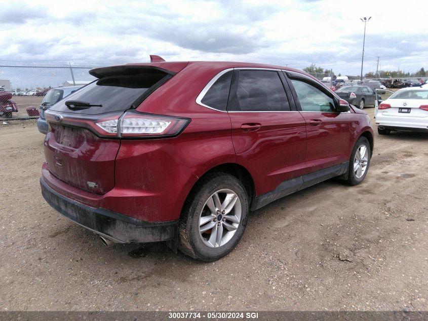 2015 Ford Edge Sel VIN: 2FMTK4J80FBB51166 Lot: 30037734