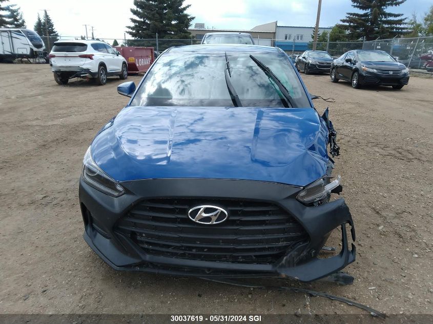 2019 Hyundai Veloster Premium VIN: KMHTG6AF5KU002591 Lot: 30037619