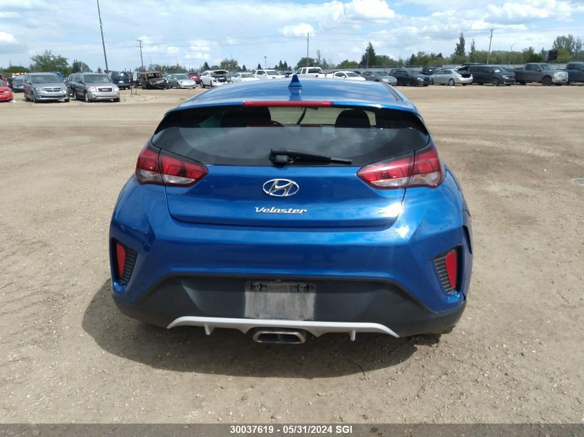 2019 Hyundai Veloster Premium VIN: KMHTG6AF5KU002591 Lot: 30037619