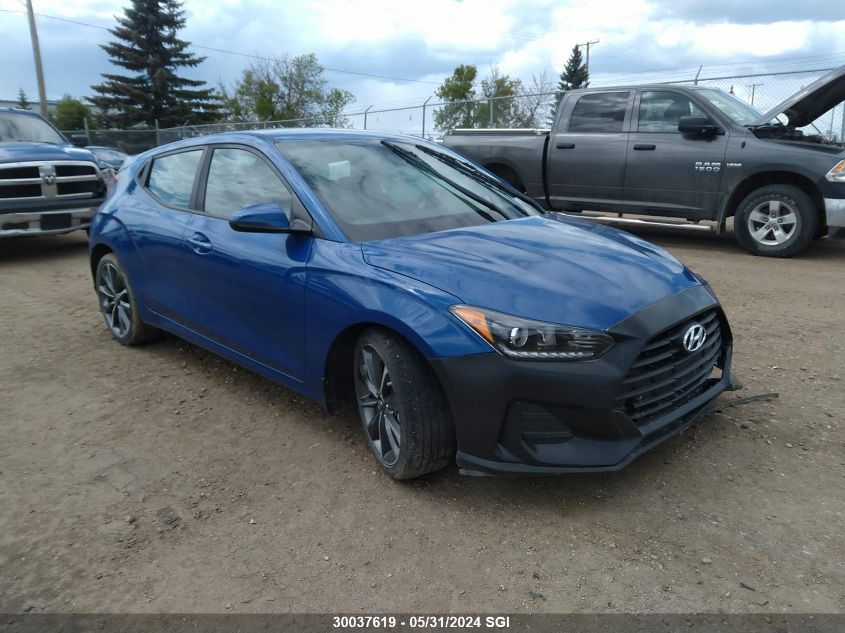 2019 Hyundai Veloster Premium VIN: KMHTG6AF5KU002591 Lot: 30037619