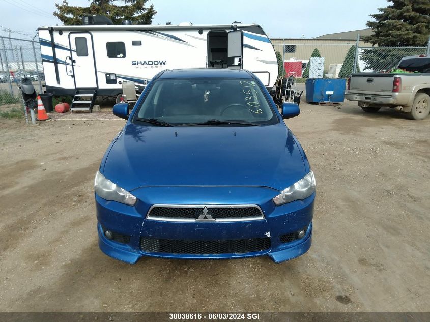 2010 Mitsubishi Lancer Gts VIN: JA32U8FW5AU603512 Lot: 30038616