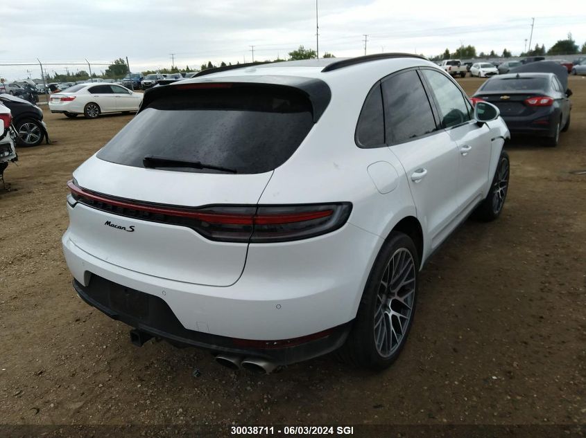 2021 Porsche Macan S VIN: WP1AB2A55MLB31707 Lot: 30038711