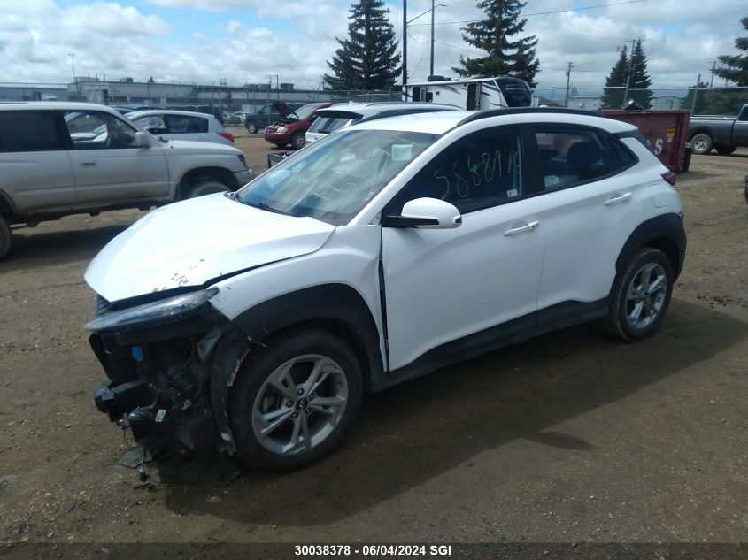 2022 Hyundai Kona Sel/Se VIN: KM8K2CAB1NU769879 Lot: 30038378