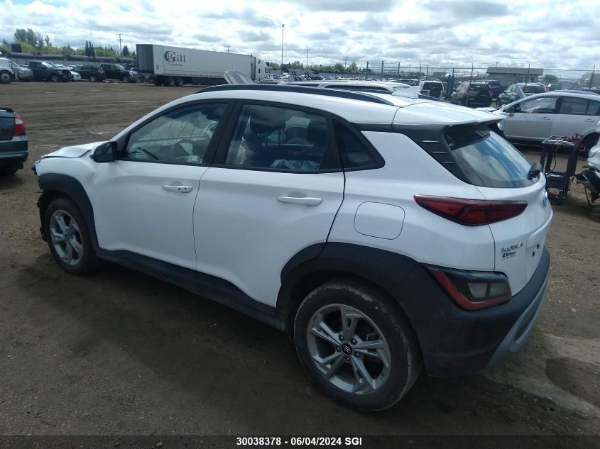 2022 Hyundai Kona Sel/Se VIN: KM8K2CAB1NU769879 Lot: 30038378