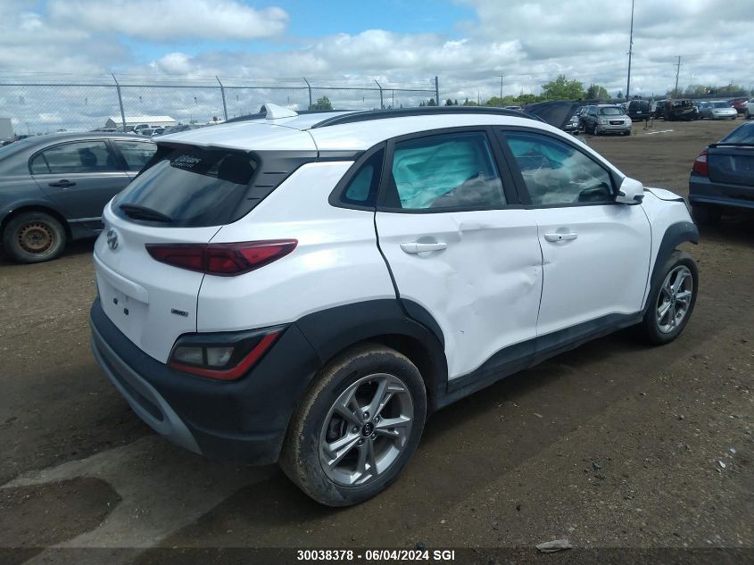 2022 Hyundai Kona Sel/Se VIN: KM8K2CAB1NU769879 Lot: 30038378