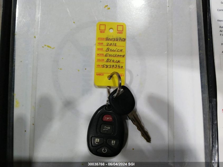 2012 Buick Enclave VIN: 5GAKVCED3CJ234608 Lot: 30038768