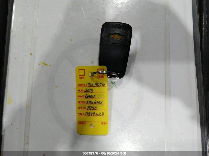 2013 Chevrolet Equinox Lt VIN: 2GNFLEEKXD6113869 Lot: 30038376